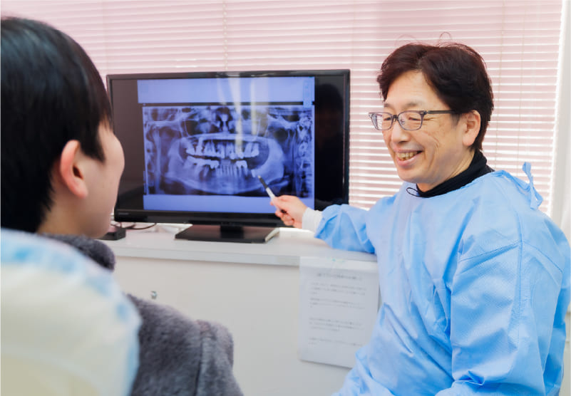 歯を残せるかどうかを
正確に判断